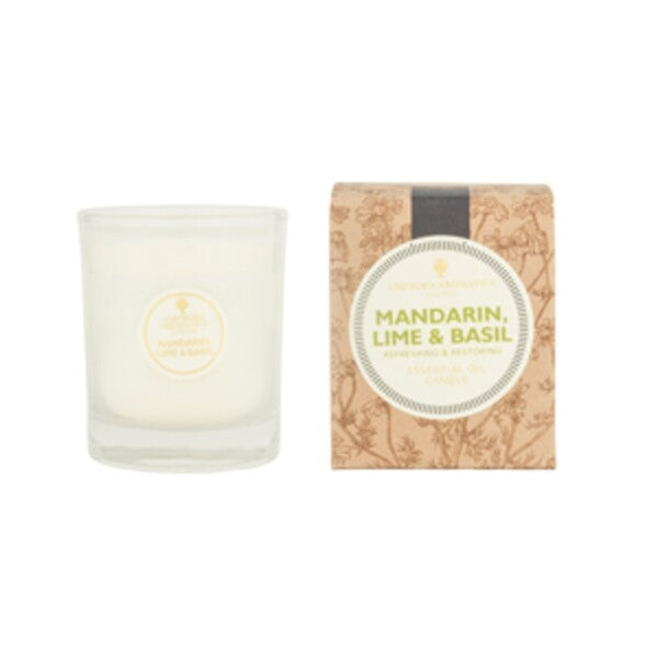 Amphora Aromatics Pot Candle Mandarin Lime Basil - British product