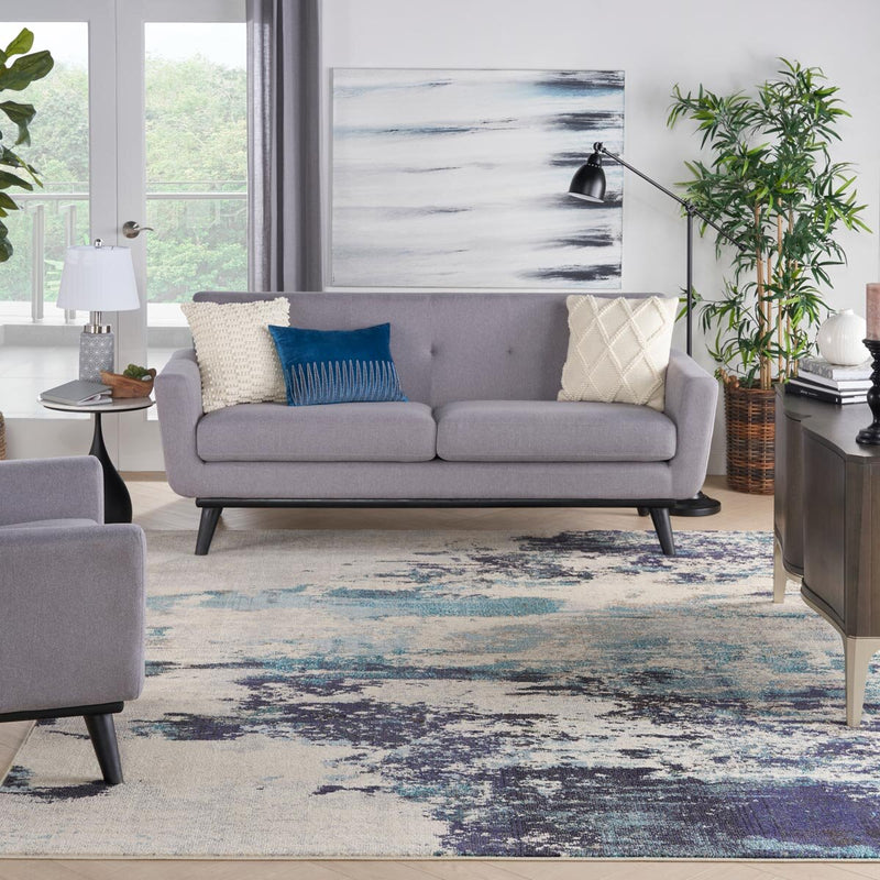 Nourison Celestial Ivory Blue Area Rug - British product