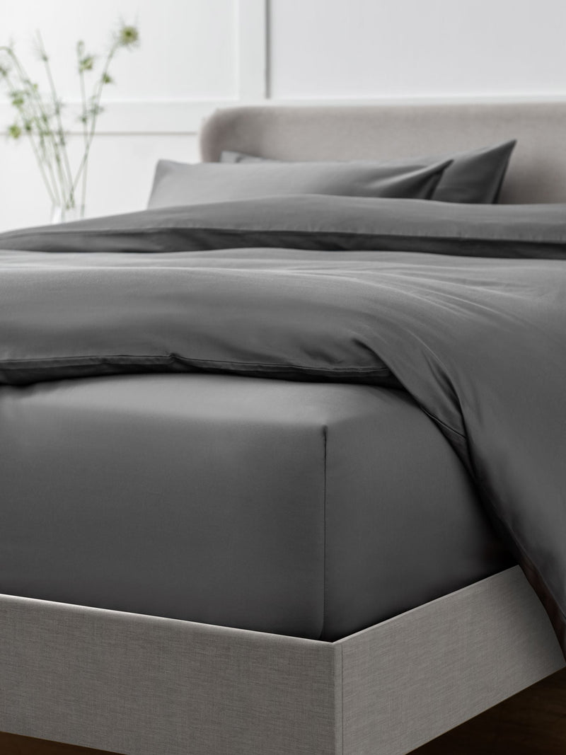 Charcoal Grey Fitted Bed Sheet - British product
