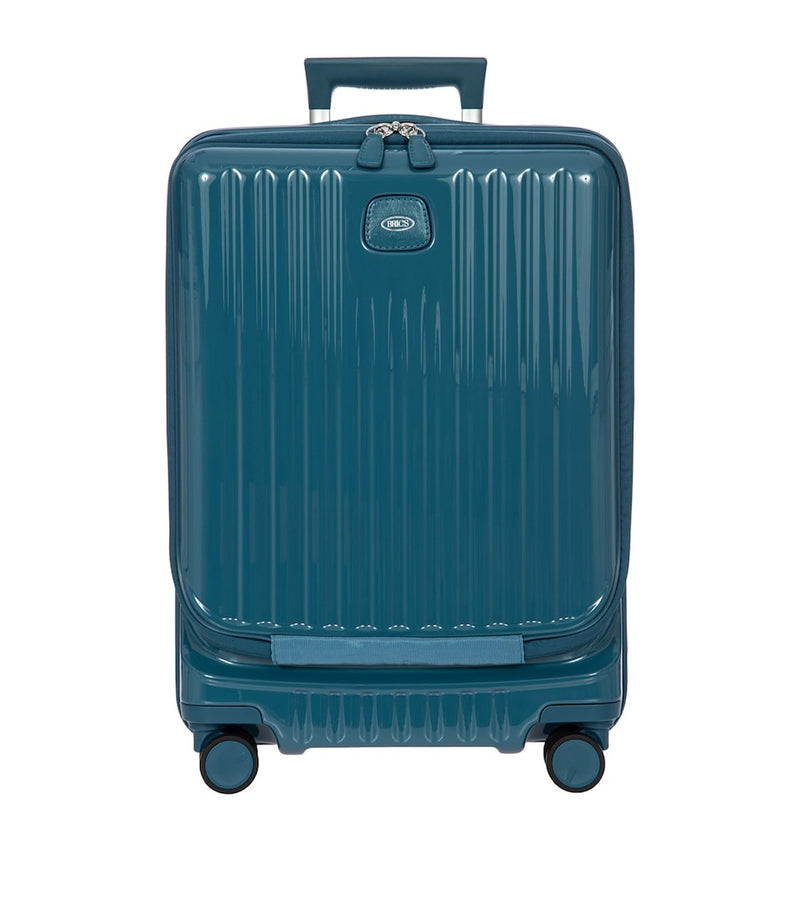Hardwearing Recycled Polycarbonate Spinner Suitcase in Marine Hue