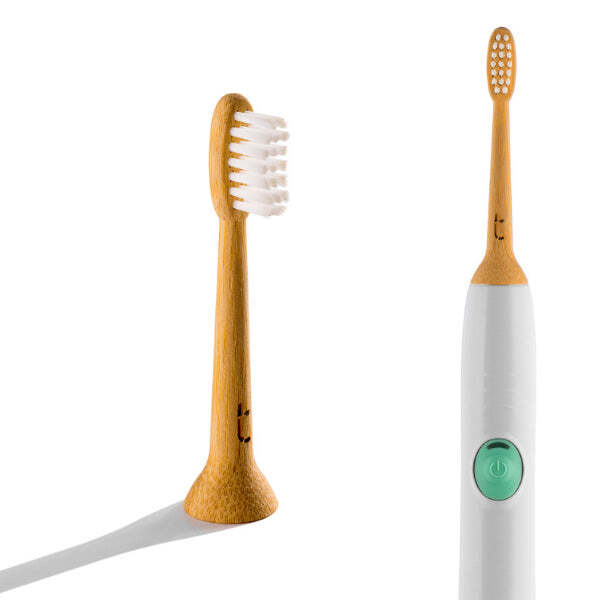Truthbrush Bamboo Toothbrush Heads 2 Pack Medium Bristles (British brand)