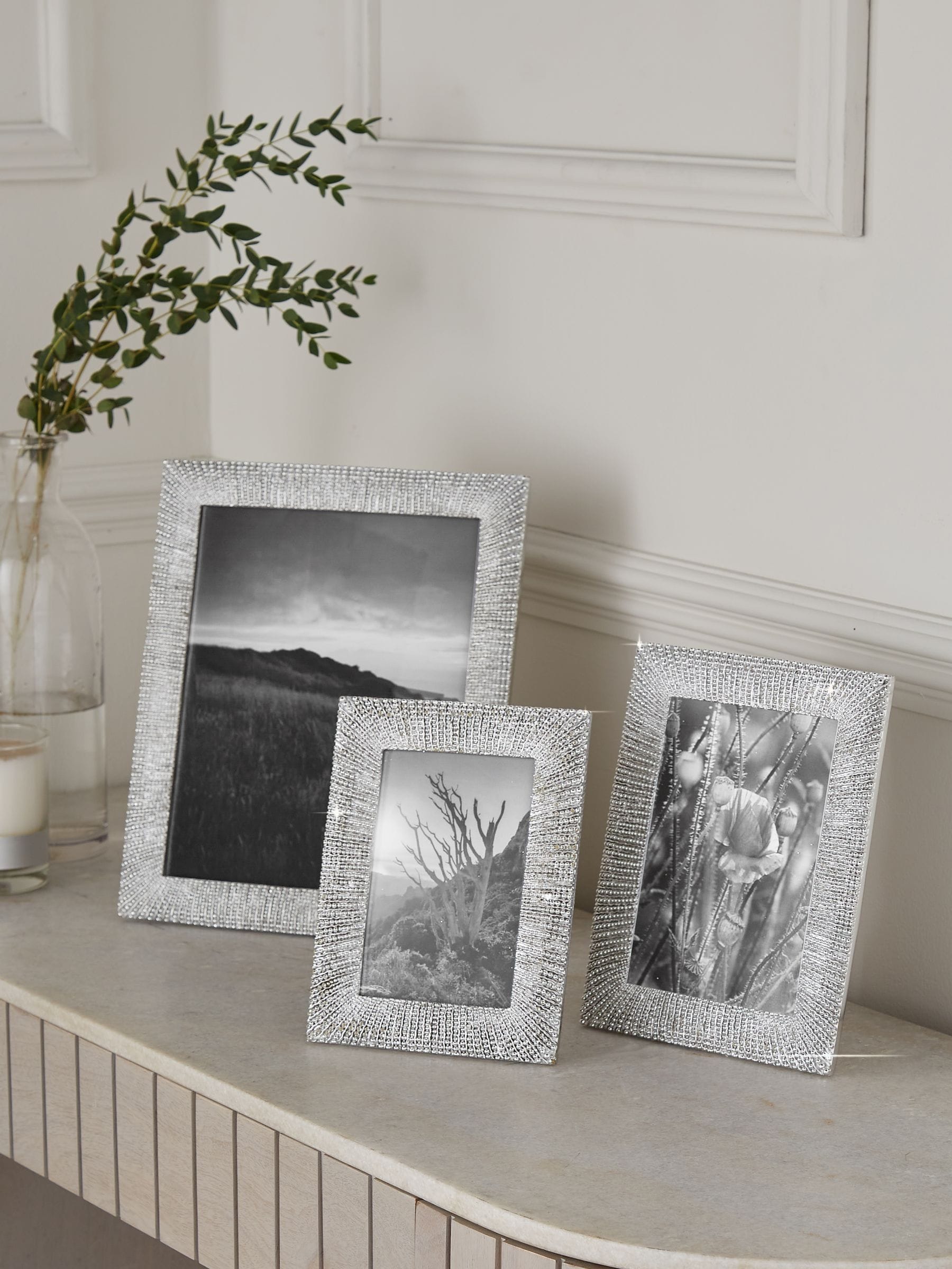Silver Diamanté Picture Frame