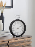 Black Pretty Vintage Mantel Clock