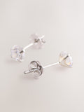 Sterling Silver Cubic Zirconia Stud Earrings