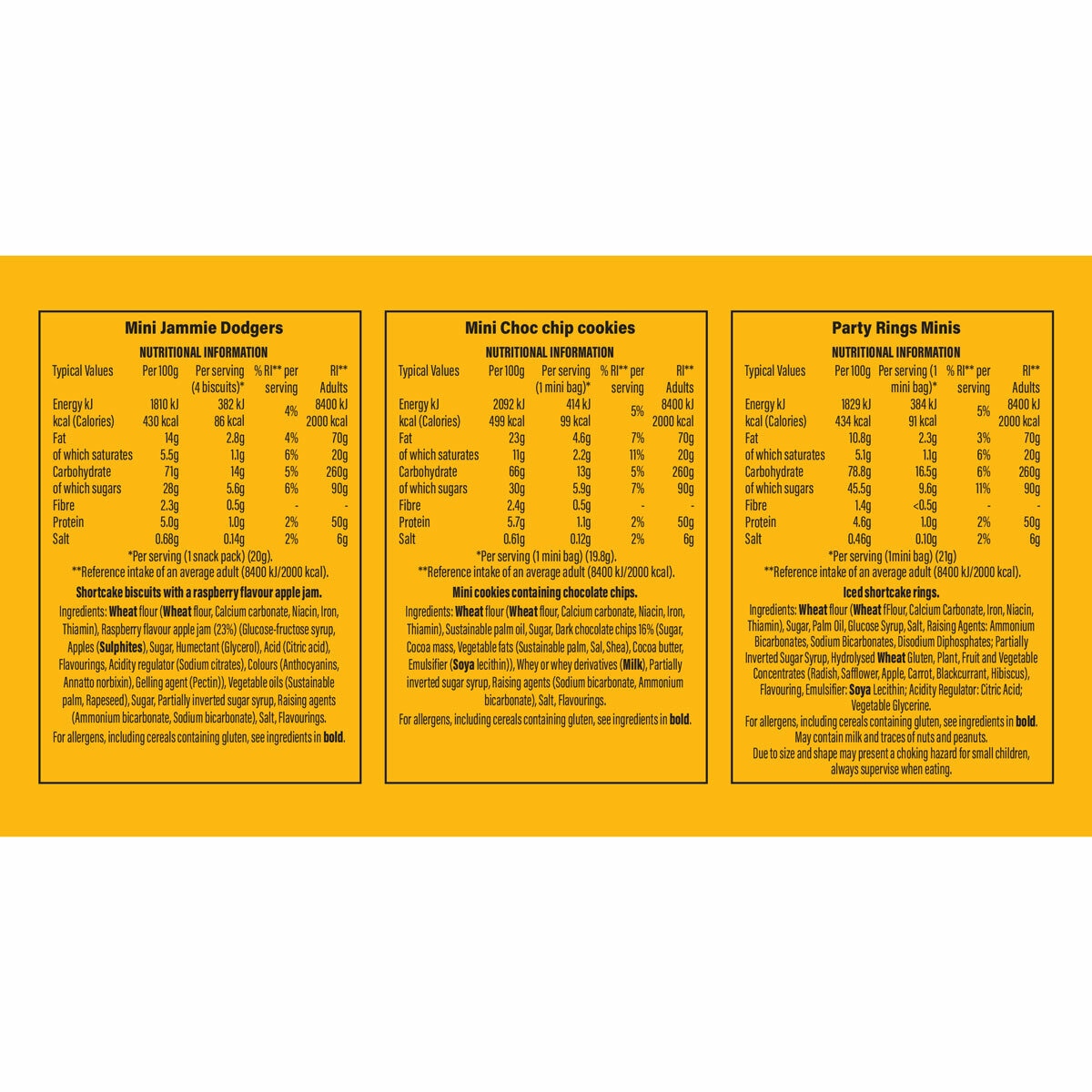 Fox's mini biscuit variety box 60 pack - British product