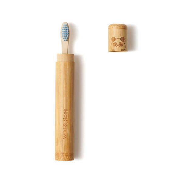 Wild & Stone bamboo toothbrush travel case child one pack (British brand)