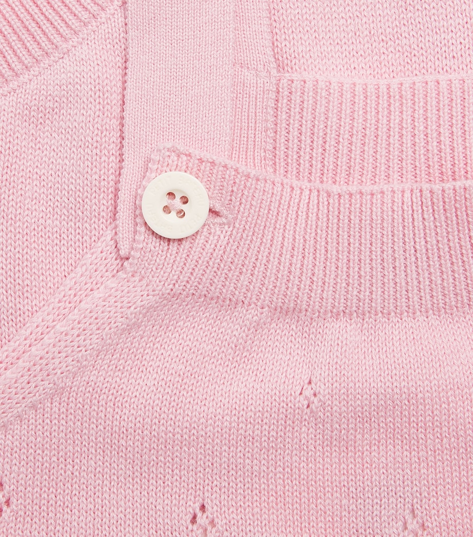 Petit Bateau cotton pointelle bodysuit 1-18 months, imported from the UK
