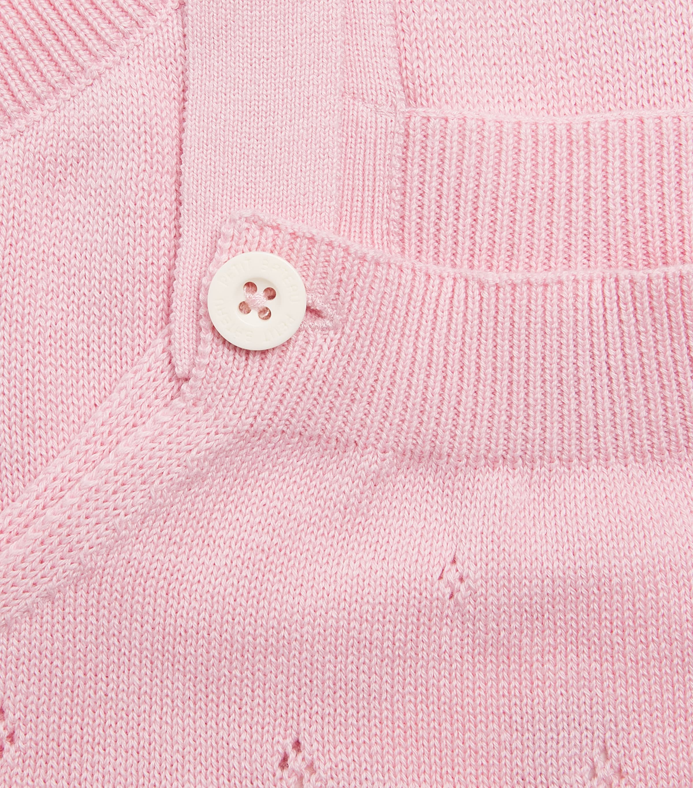 Petit Bateau cotton pointelle bodysuit 1-18 months, imported from the UK