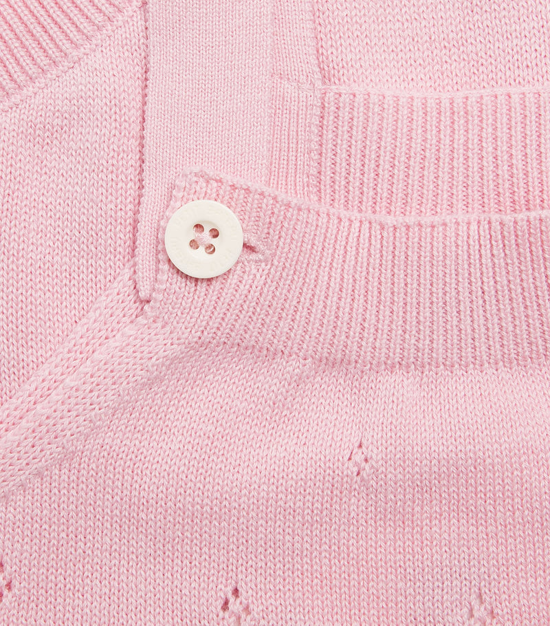 Petit Bateau cotton pointelle bodysuit 1-18 months, imported from the UK