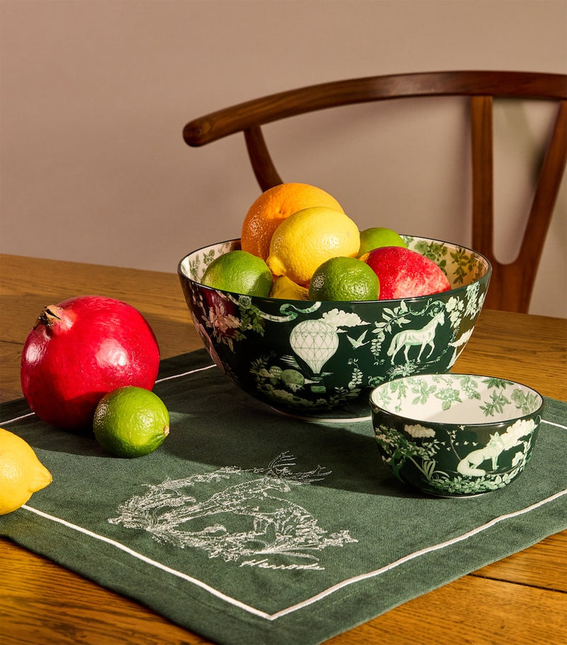 Harrods Fine Bone China Toile Bowl (11cm)