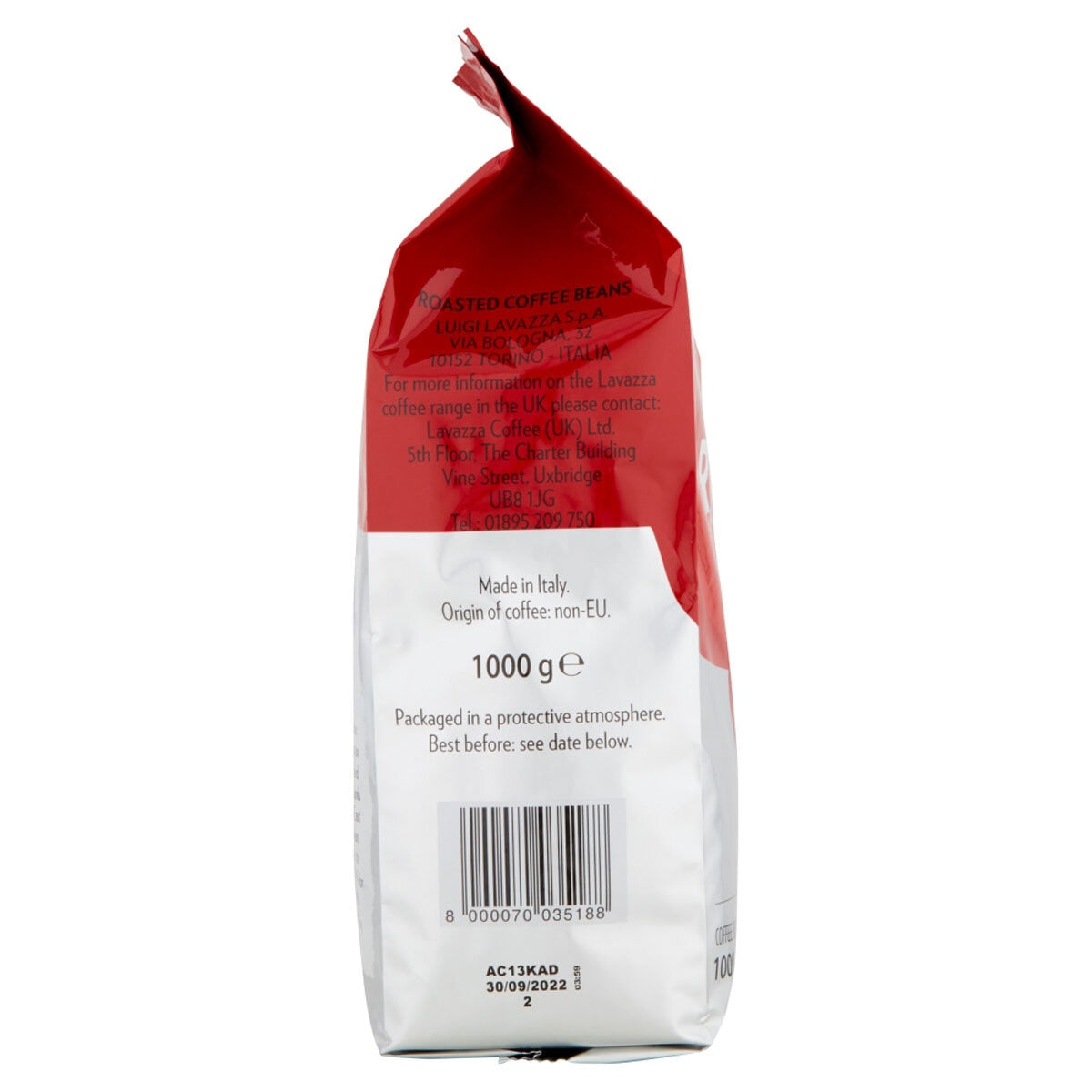 Lavazza Qualita Rossa coffee beans 1kg, UK version