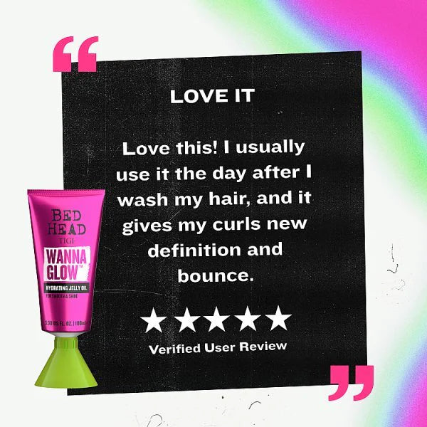 TIGI Wanna Glow Jelly Oil 100ml, imported from the UK
