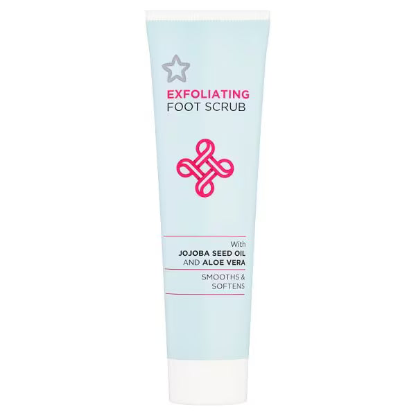 Superdrug Jojoba Seed Oil Aloe Vera Foot Scrub 100ml (British brand)