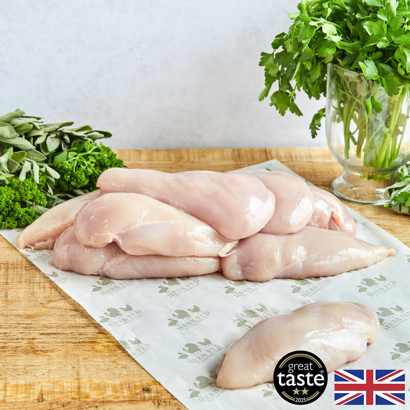 Herb Fed free range skinless chicken breasts 2kg, UK version