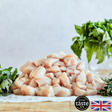 Herb Fed free range skinless diced chicken breasts 8kg, UK version
