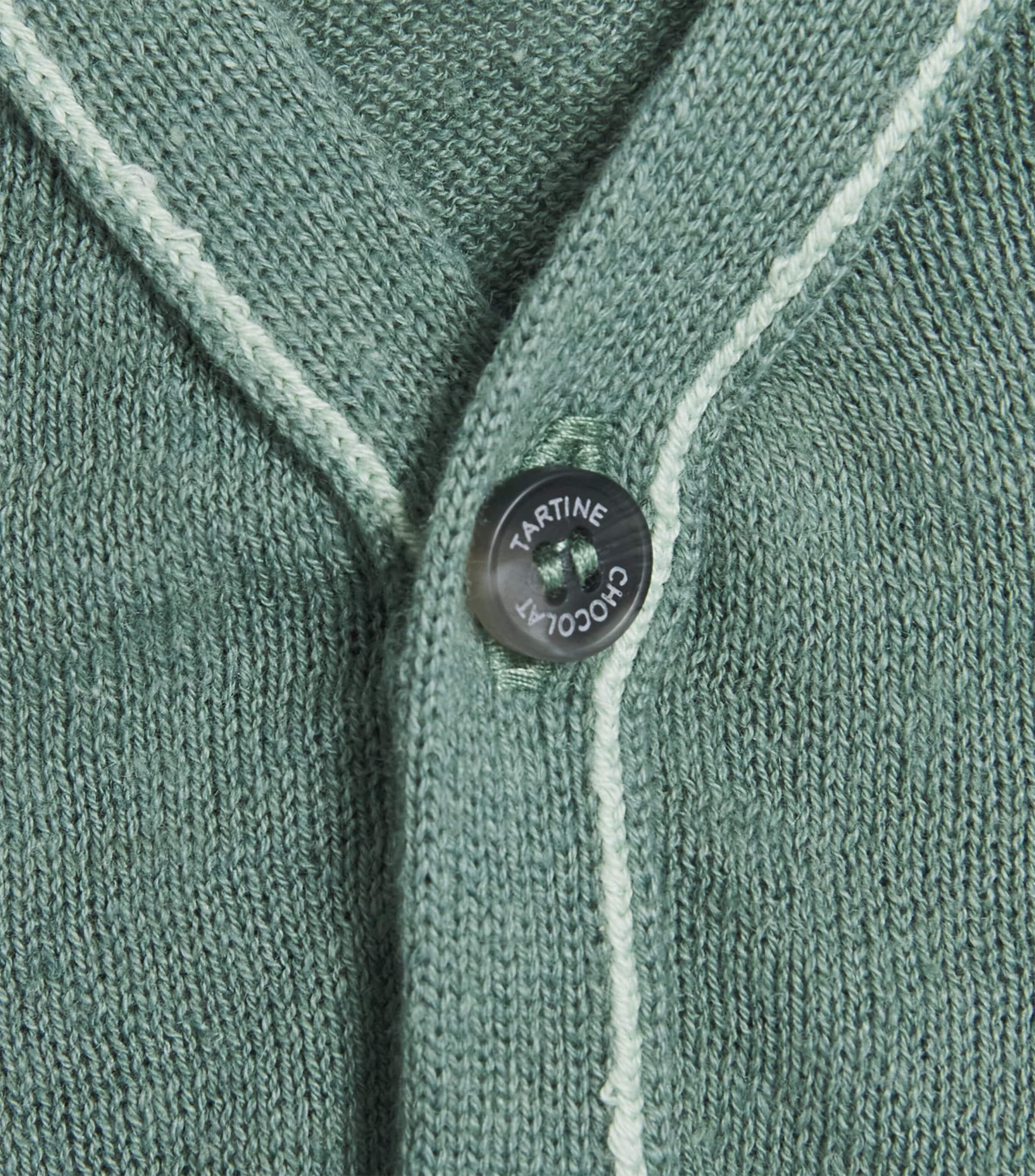 Tartine et Chocolat linen-cotton V-neck cardigan for children (British brand)