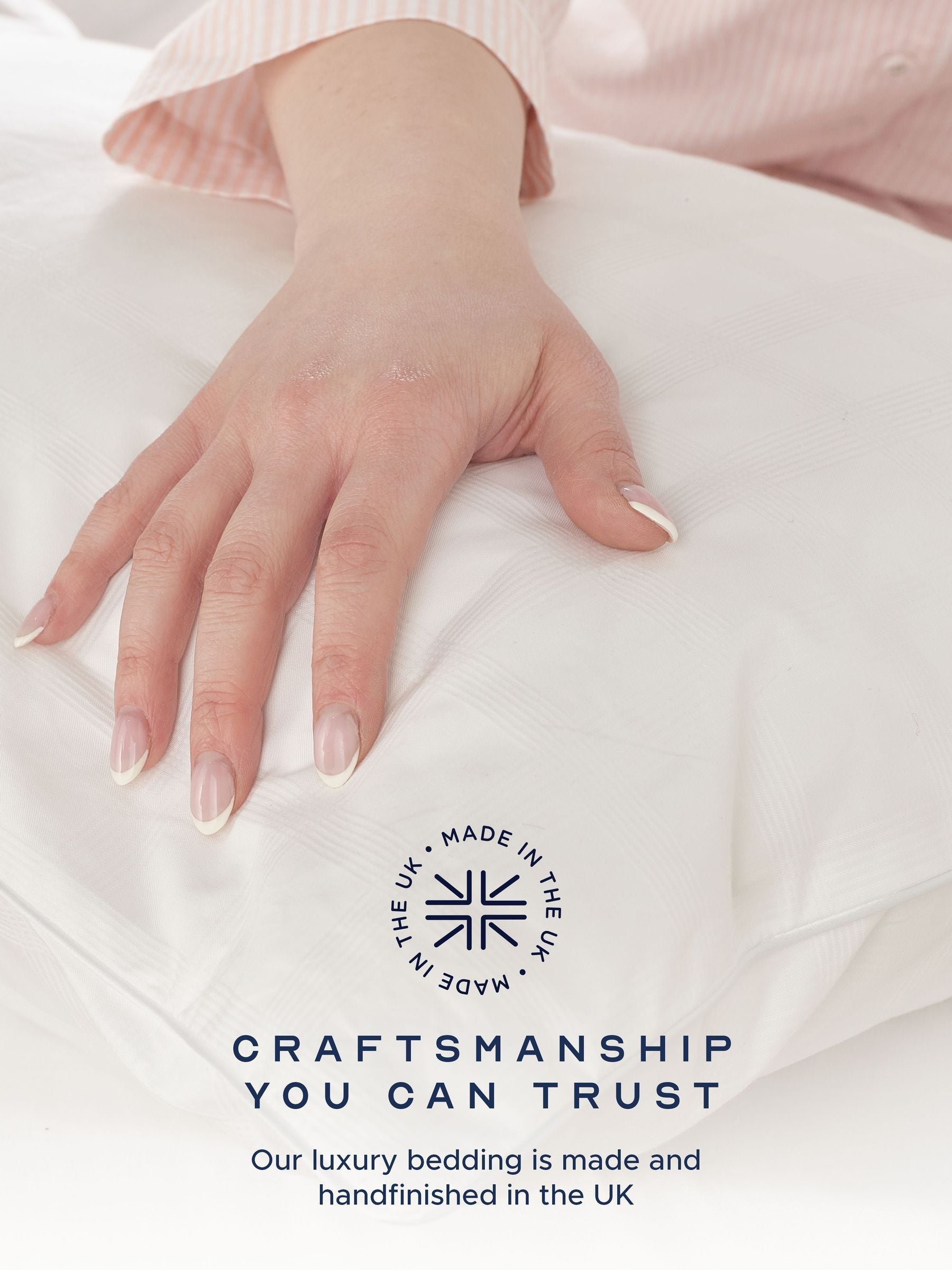 Snuggledown medium back sleeper white pillow (British brand)