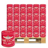 Klassisk Panettone med Rosiner og Kandiserte Appelsinskall i Gaveboks i Metall, 1kg