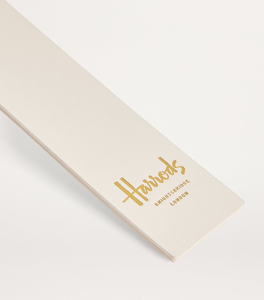 Harrods Leather Embossed-Logo Bookmark