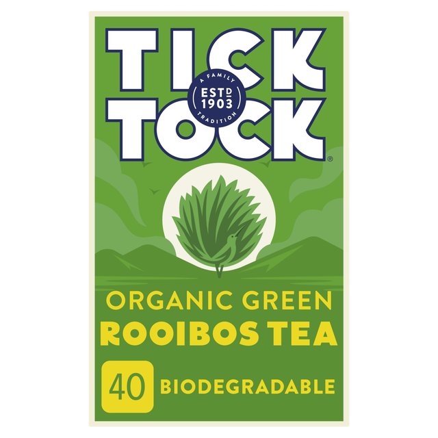 Tick Tock Organic Rooibos Green Tea Bags   40 per pack GOODS M&S   