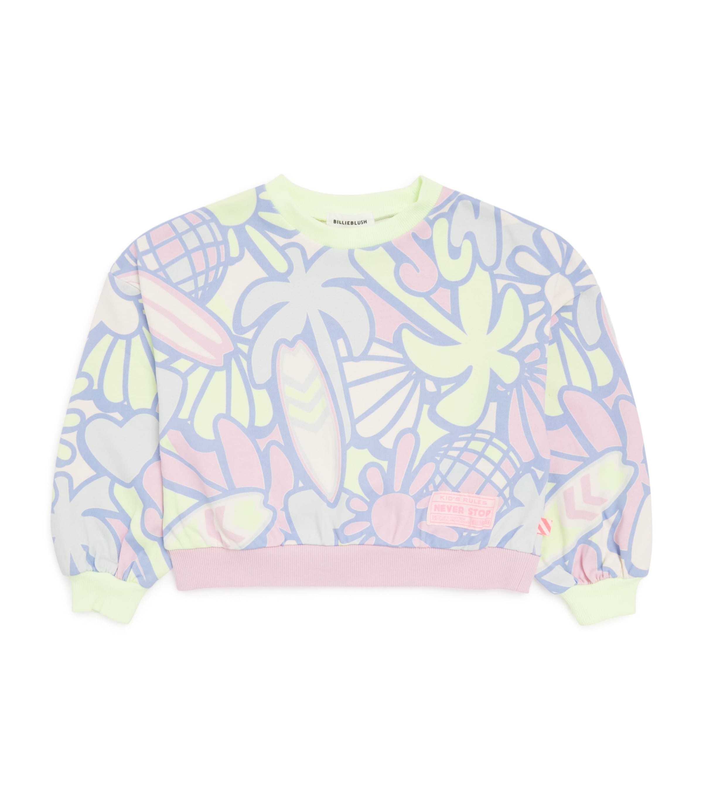Billieblush cotton floral print children's sweatshirt 2-12 years - British product