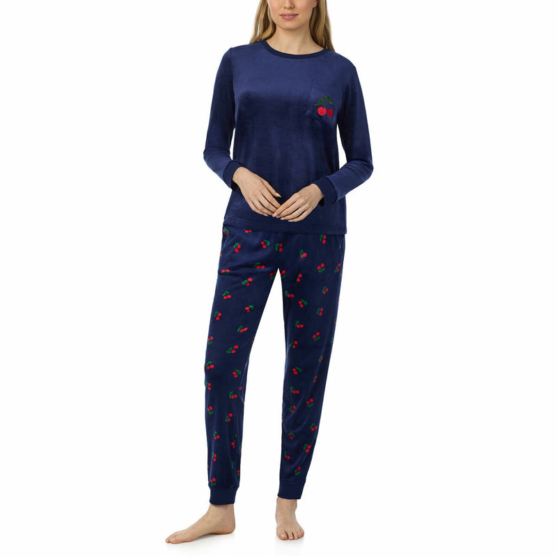 Jane & Bleecker women's silky plush pyjama set, UK version