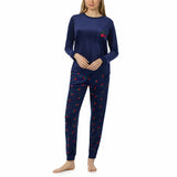 Jane & Bleecker women's silky plush pyjama set, UK version