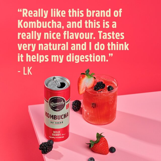 Remedy Kombucha Wild Berry Multipack   4 x 330ml - McGrocer