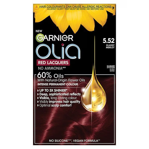 Garnier Olia Permanent Hair Dye Red Kit, UK version
