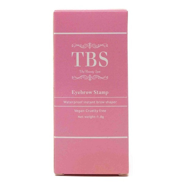 TBS eyebrow powder and stencil medium brown 1.8g (British brand)