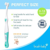 Brush Baby FirstBrush Baby Toothbrush Teal 2 Pack - British product