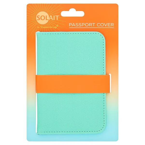 Solait passport cover protective travel document sleeve (British brand)