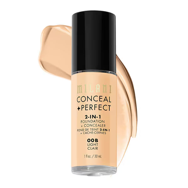 Milani 2 in 1 Foundation Light Clair 30ml, imported from the UK