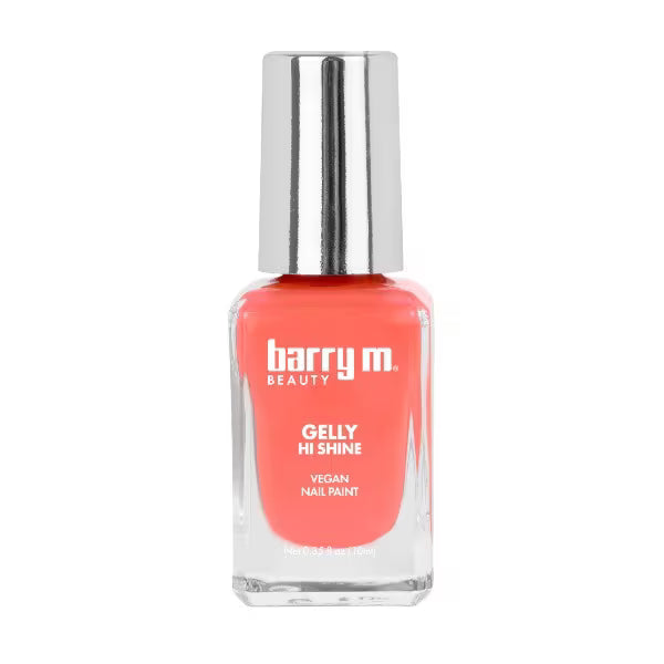 Barry M Gelly Hi Shine Orange nail polish, UK version