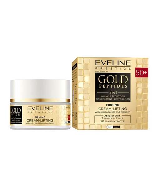 Eveline Gold Peptides 3 In 1 Firming Cream Lifting 50 Plus
