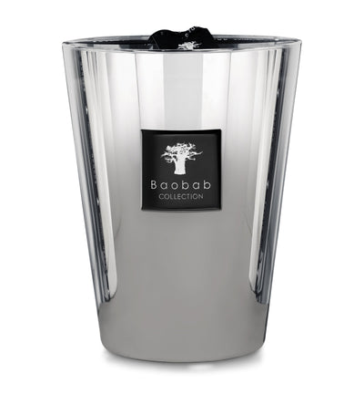 Baobab Collection Platinum Grapefruit and Amber Candle 24cm