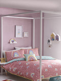 Appletree kids rainbow pom duvet cover and pillowcase set - British product