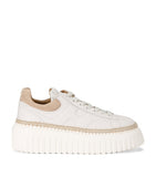 Lightweight Breathable Mesh Sneakers with Rubber Sole and Contrast Topstitching