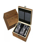 Jeray Clear Bar Originale Whisky Glasses and Stones Set, UK version