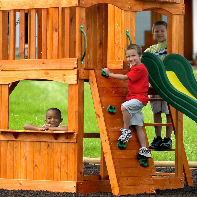 Backyard Discovery Atlantis wooden climbing frame playset - British product