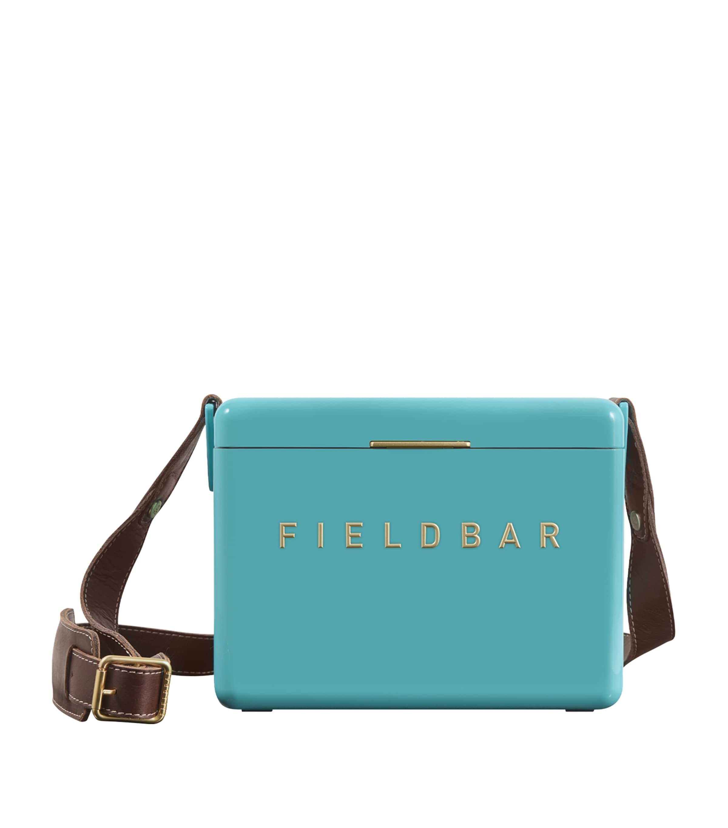 Fieldbar Mini Bar Cooler Box with Leather Sling 4L - British product