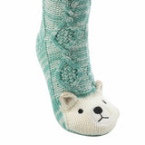 Jane & Bleecker Ladies Critter Knit Slipper Socks UK 4-8 2 Pack, UK version