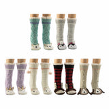 Jane & Bleecker Ladies Critter Knit Slipper Socks UK 4-8 2 Pack, UK version