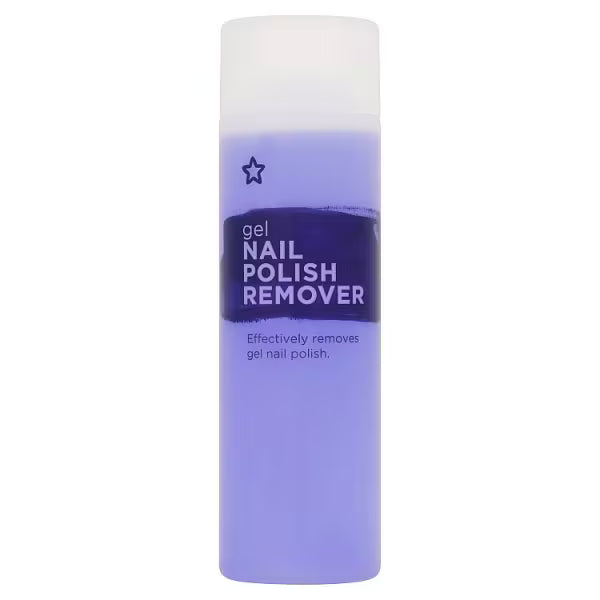 Superdrug nail polish remover gel 250ml (British brand)