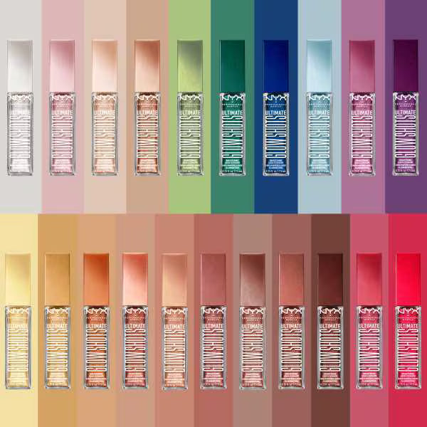 NYX Ultimate Glow Shots Glitzy Guava liquid eyeshadow, imported from the UK