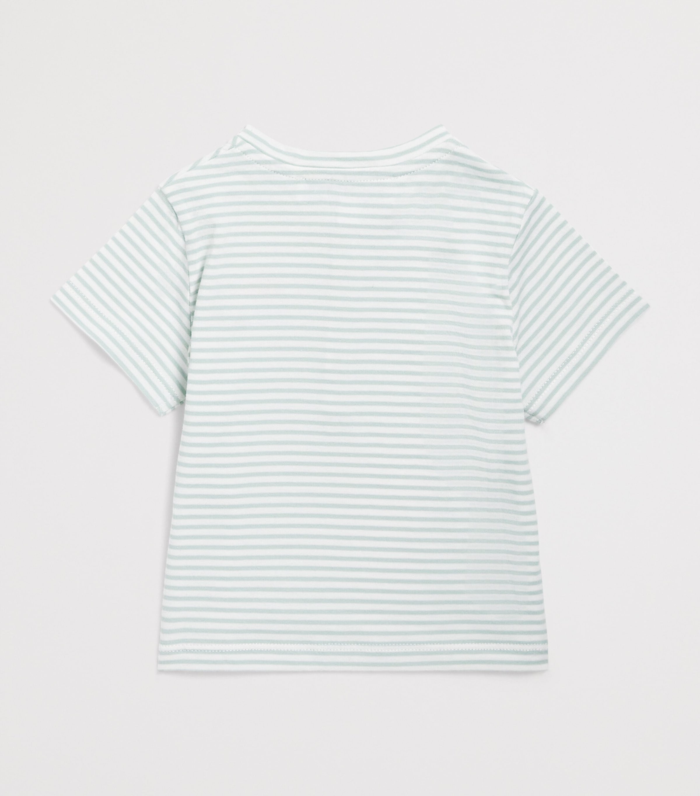 Tartine et Chocolat striped button-up T-shirt with dinosaur embroidery for children 3 months to 4 years (British brand)