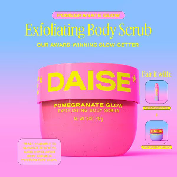Daise Pomegranate Glow Exfoliating Body Scrub 510g - British product