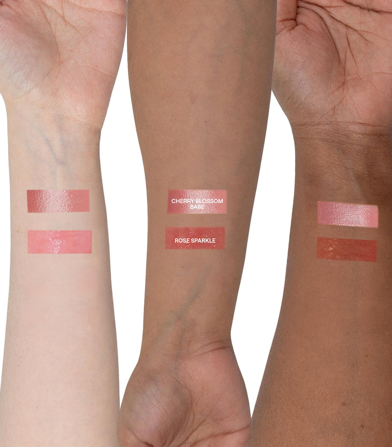 NUDESTIX rosy pink glow blush and lip set, imported from the UK