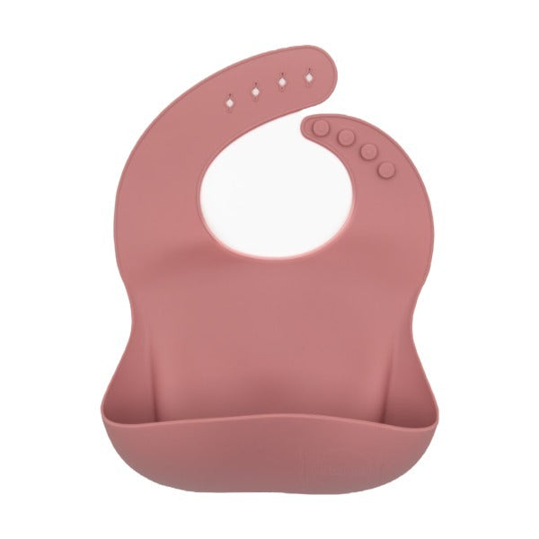 BLW Essentials Silicone Bib Dusty Rose - British product