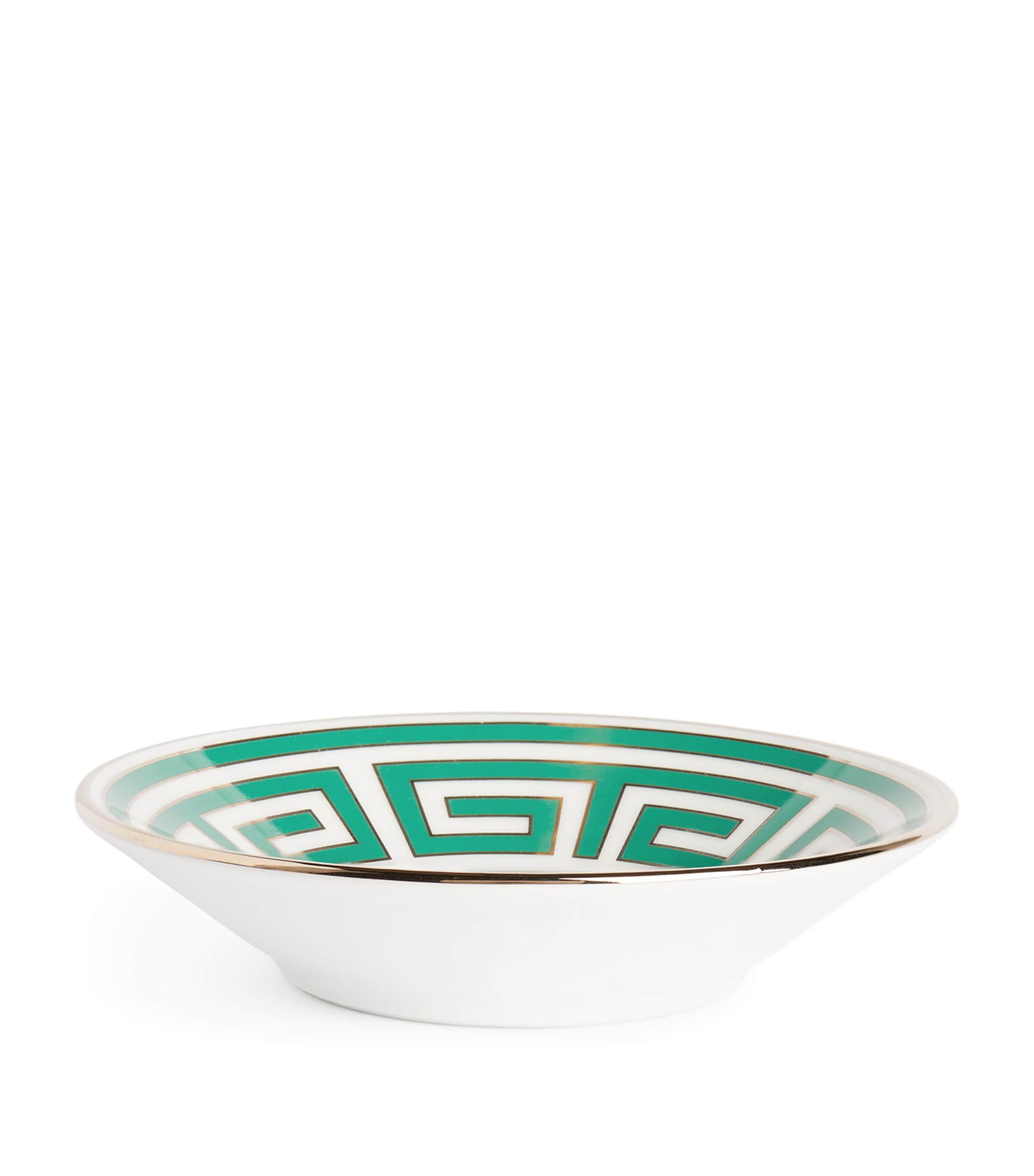GINORI 1735 Labirinto Smeraldo espresso saucer 11cm - British product